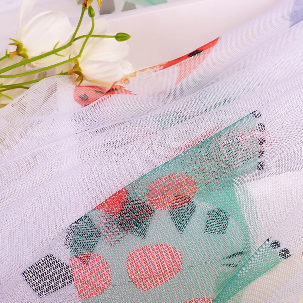 Good quality 32gsm 40D  tulle 100% polyester mesh net knit fabric fashion for mosquito net fabric