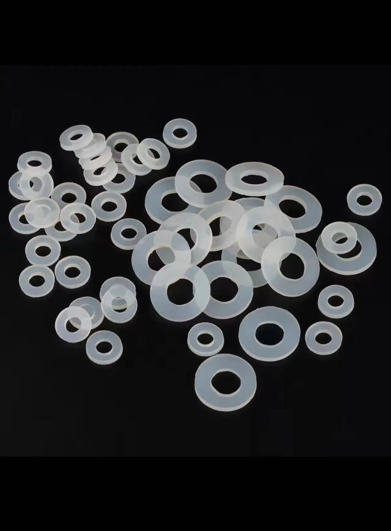 DIN125  Nylon Washer Rubber Plastic Gasket Nylon Flat Washer Ultra-thin Circular Flat Gasket PA66 M2.5-M22