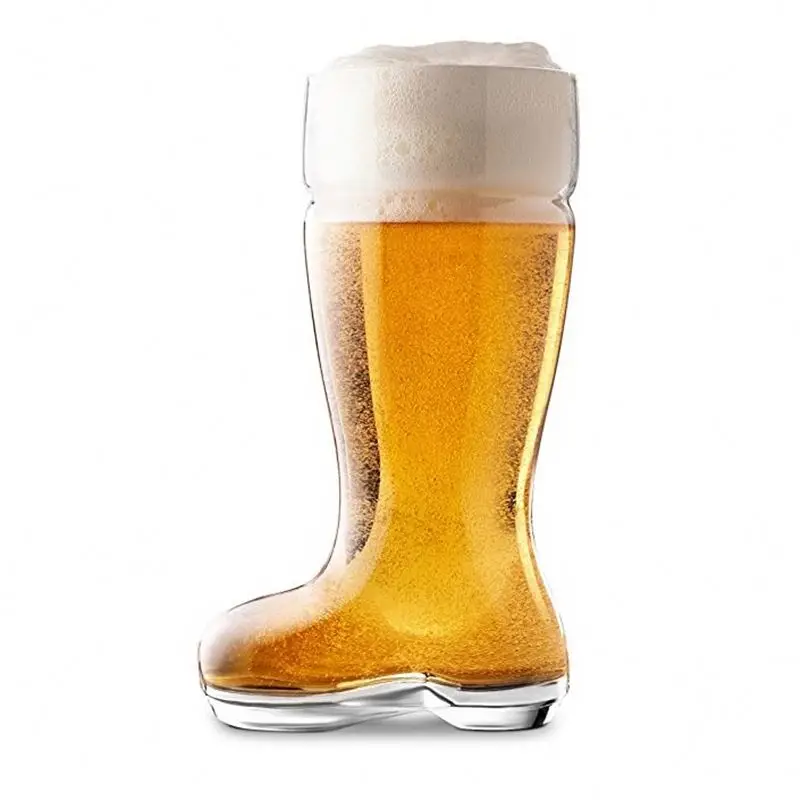 Wholesale 13 Unique Modern Large Tall Huge Giant Jumbo Big Foot Shaped Glass Drinking Cup Shoe Boot Shape Beer Glasses