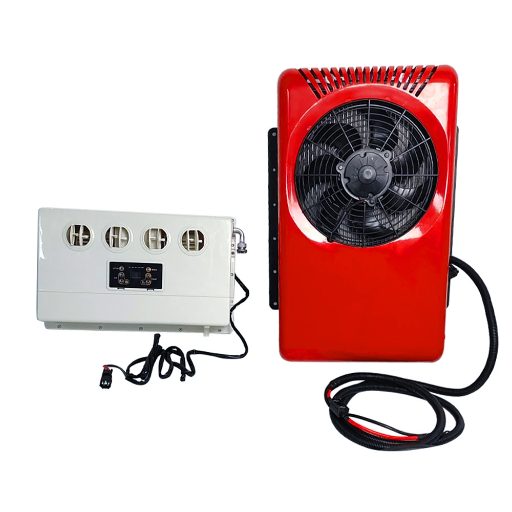 Truck Bus Trailer Ac Unit Universal 12V 24V Air Conditioner 12V Truck Air Conditioner For Vans Agricultural Vehicles Excavators