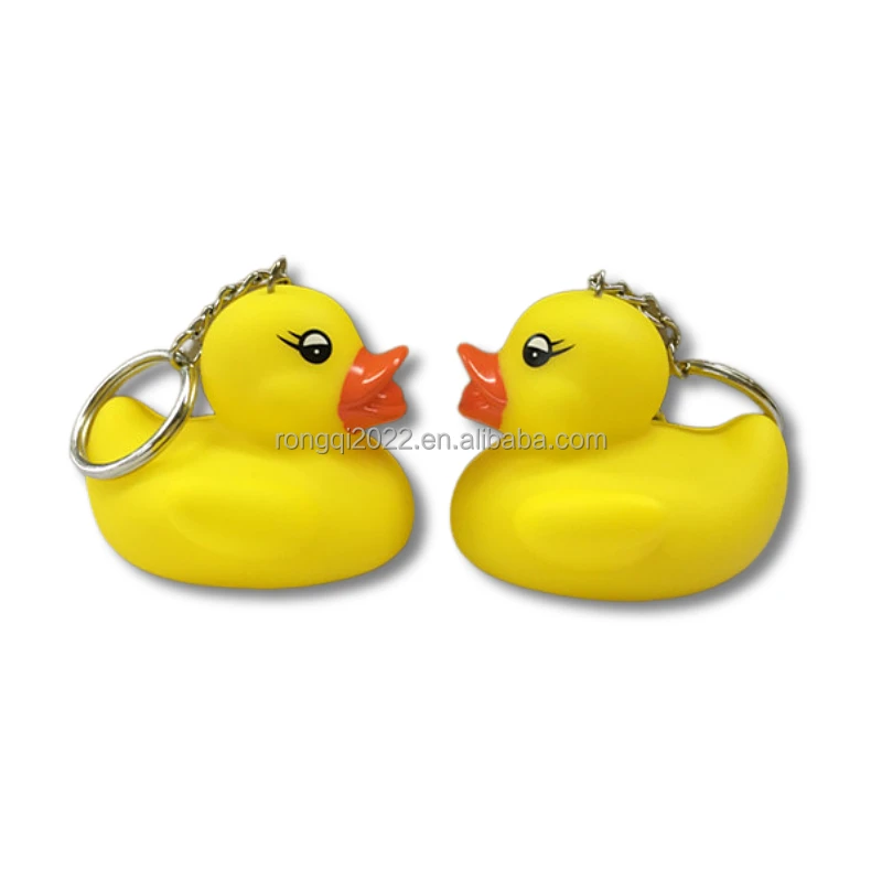 Рекламный экологичный пластиковый резиновый утиный брелок с логотипом индивидуальный мягкий ПВХ для утки