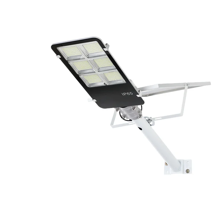 In One Solar LED Street Light Price List Cheap Price All IP65 Lighting and Circuitry Design Road ROHS 1-year Black EMC Ce