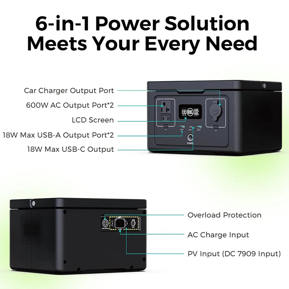 Оптовая продажа из Китая портативная электростанция Solargenerator OEM/ODM S03plus 600 Вт 256Wh с функцией UPS