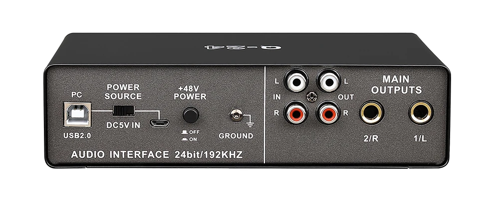 Teyun Q-24 New professional external mixer live preamplifier USB recording studio sound card audio interface