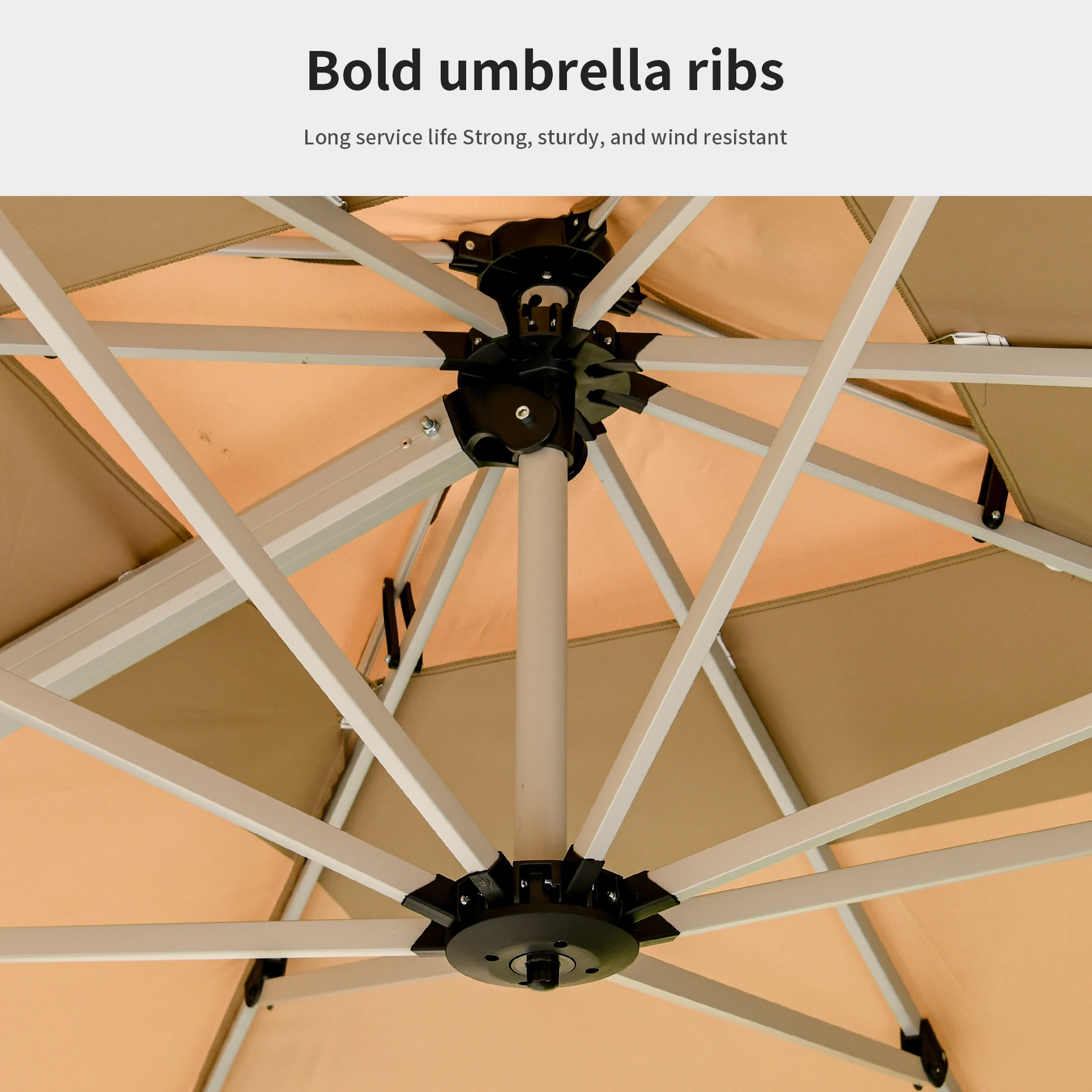 [MOJIA]Sun Shade Big Size 3*4m Outdoor Furniture Set Parasol 150L Water Tank Top AL Pole Size Outdoor Umbrella Resell Low Price