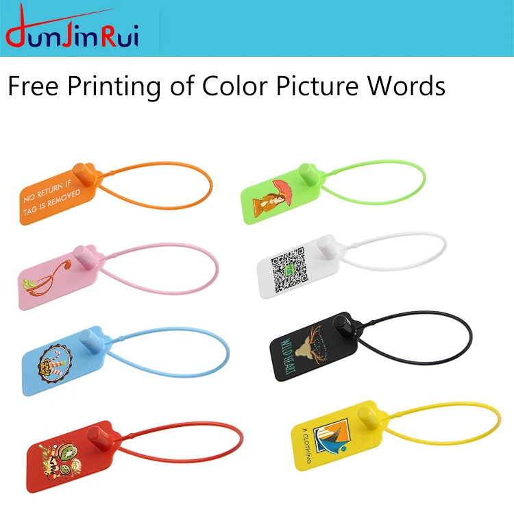 High Security Serial Number Clothing Tag Seal Plastic Security Seals Sneaker Tags For Clothes