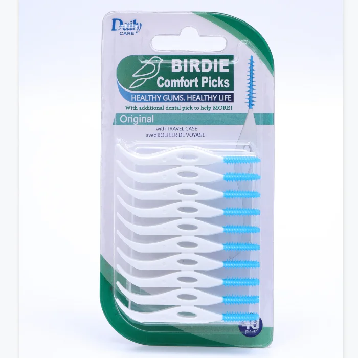 Sell customized bird-shaped elastic massage glue interdental brush.