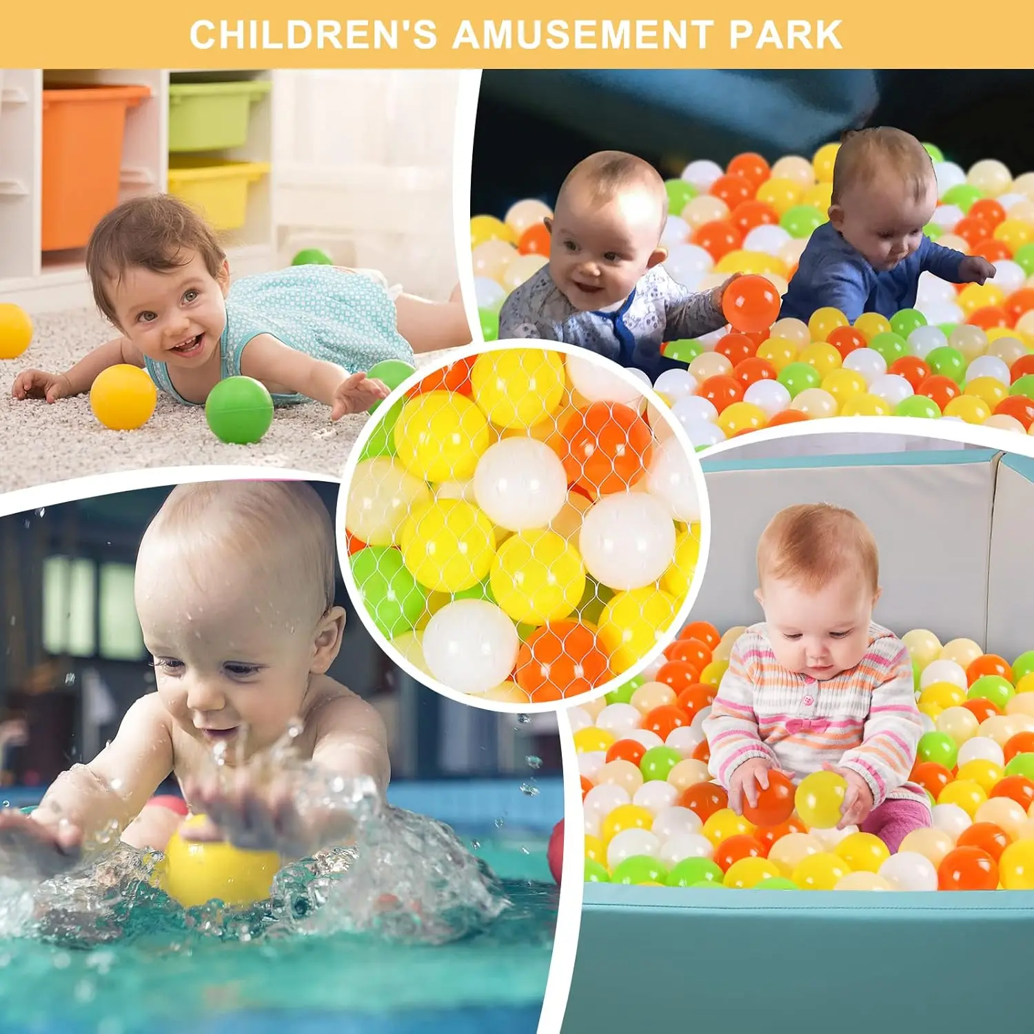 Colorful  kids plastic balls used for ballPit pool baby party accessories birthday decoration