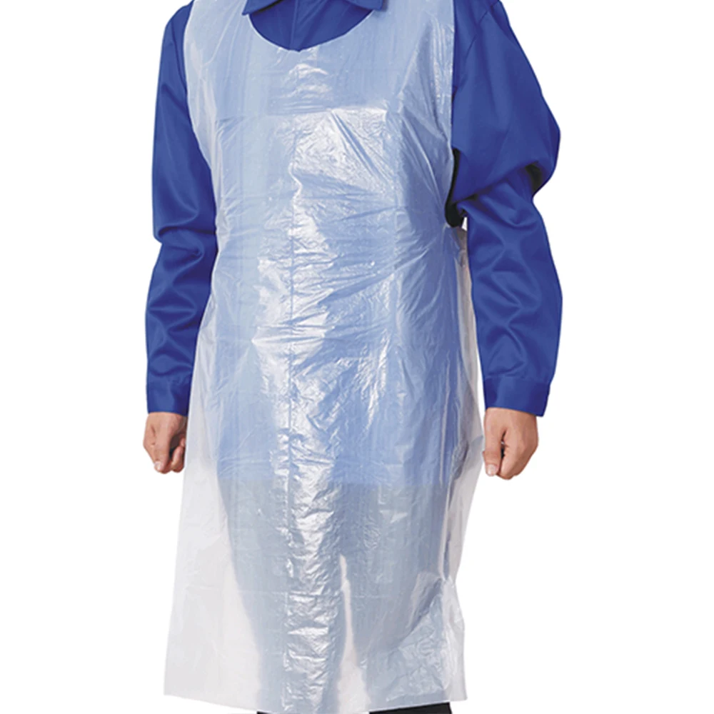 Машинное изготовление, одноразовый фартук LDPE HDPE CPE, фартук для взрослых PE, Кухонный Фартук для продажи по низкой цене