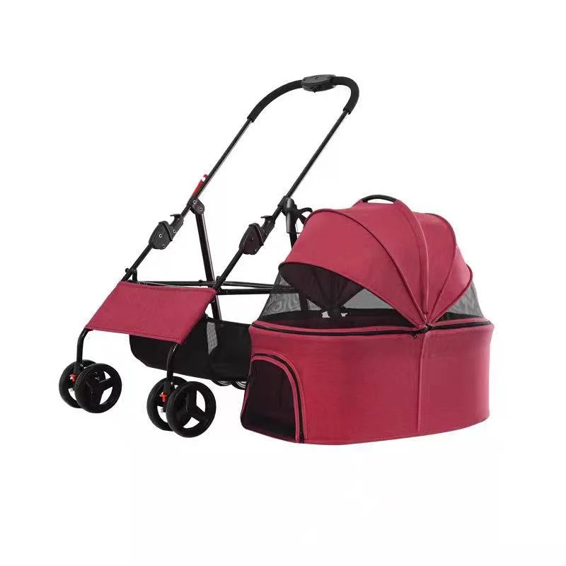 Wholesale Luxury Folding Outdoor Dog Strollers Pet Trolley Dogs Stroller Pet Trolley For Large Pet