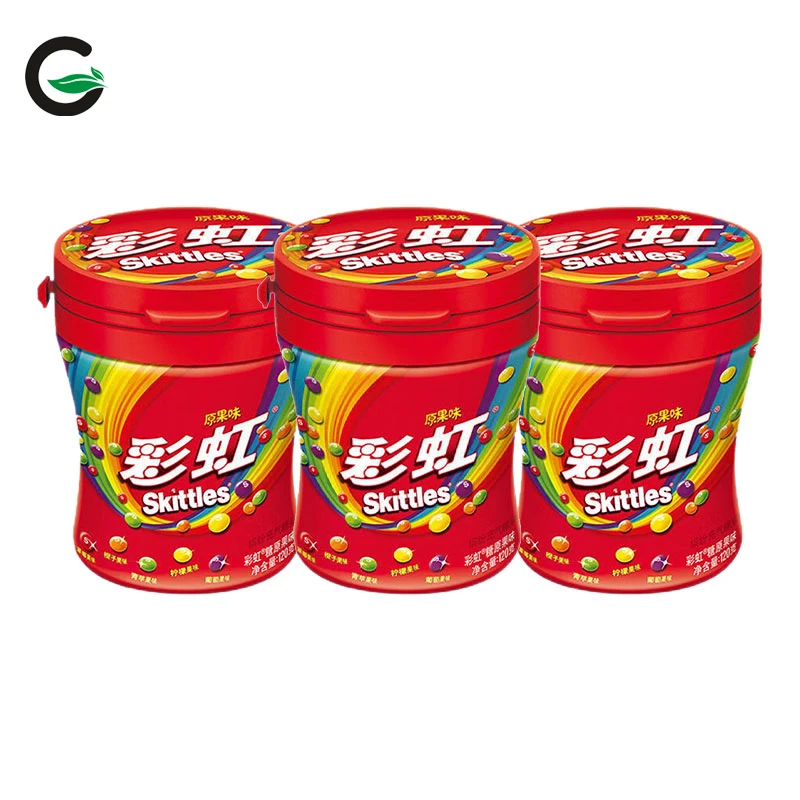 Wholesale Exotic Snacks Exotic Candy Skittless Mix Gummies Fruit Flavour Delicious Candies Fruit Sour Candy Gummy