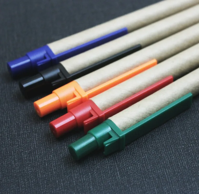 Eco Friendly Ballpoint Pen Medium Point Black Ink Click Pens for Writing Office Supplies Eco Friendly Pens