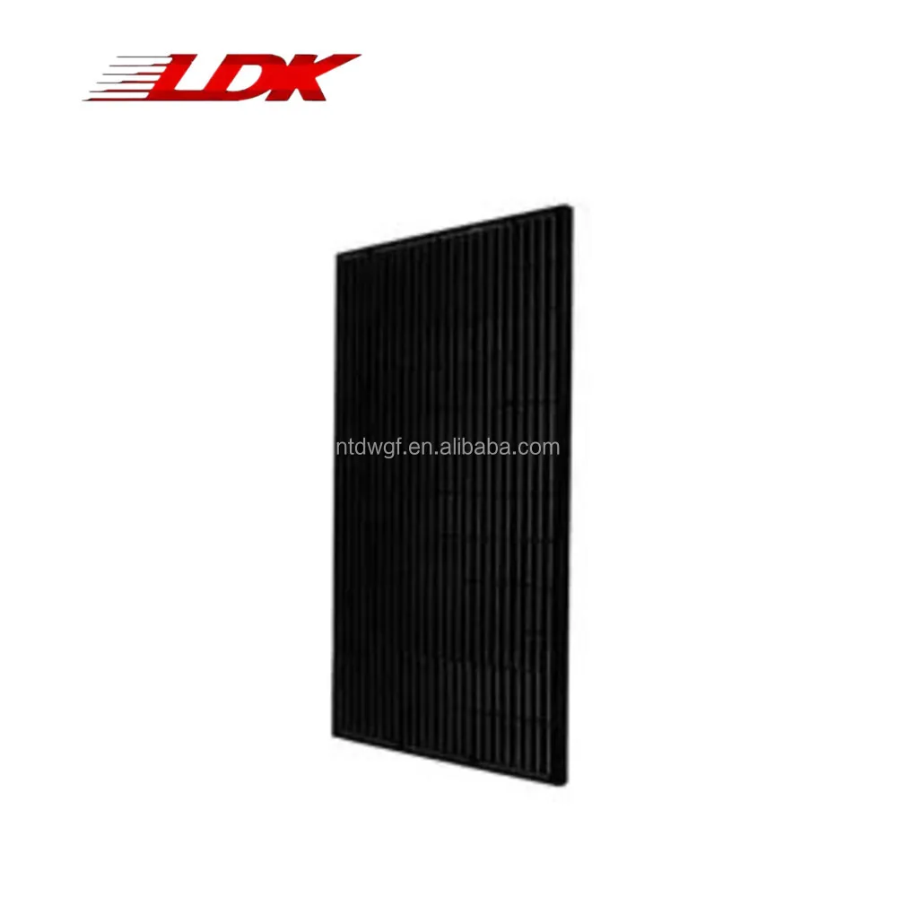 LDK New All Black 166mm 182mm 210mm 144 Half Cells Monocrystalline Double Sided Solar Photovoltaic Panel for Solar Power System