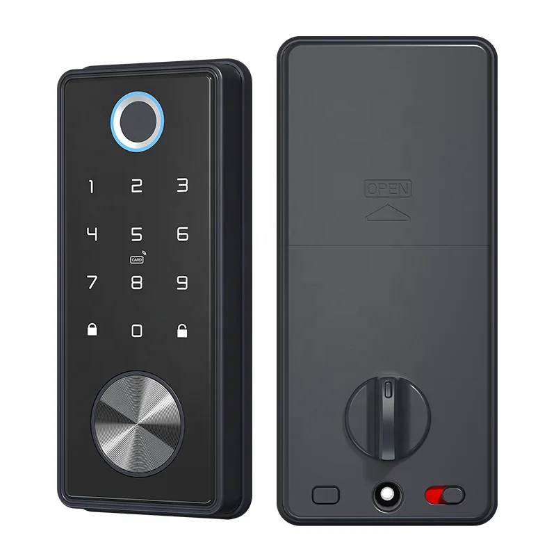 Udohow Factory Direct Sales Electronic Fingerprint Digital Deadbolt Door Lock BLE Ttlock App Wifi Tuya App