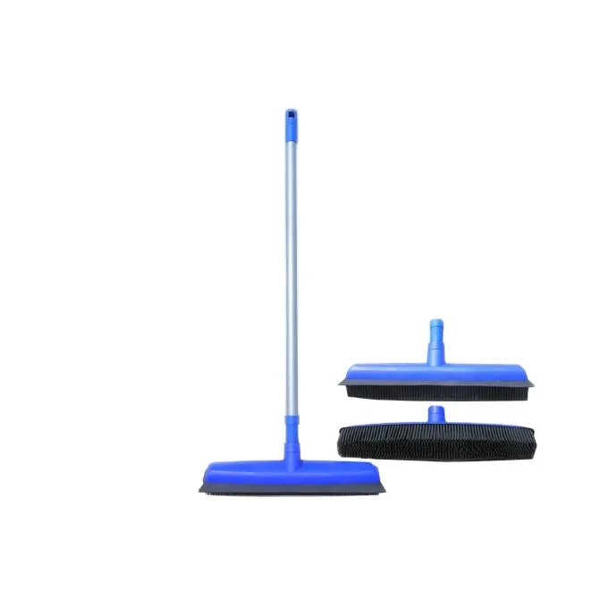 telescopic floor rubber broom squeegee brush