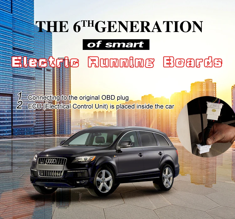 YTPIONEER PowerStep Electric Running Boards Power Side Step Auto Electric Running Boards For Audi Q5 Q7 Q8