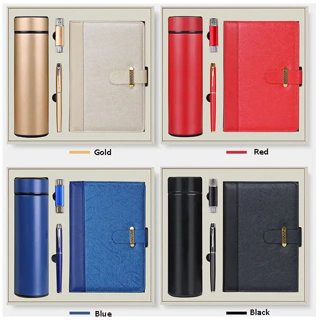 Custom office premium promotional executive innovative business gifts pen notebook men gift sets