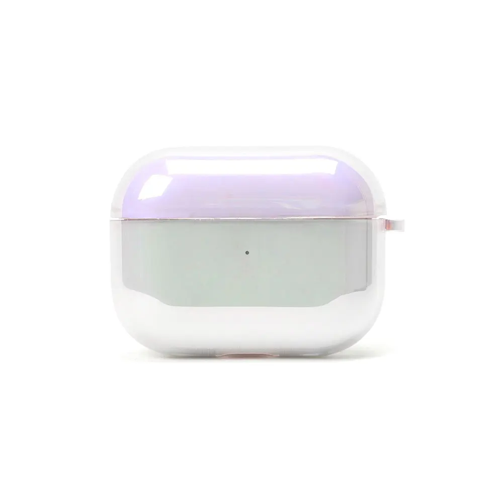 Shock drop resistance to yellowing Dazzling transparent full cover earphone protection case