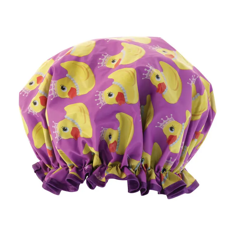 Водонепроницаемая душевая шапочка с принтом, Экологически чистая шапочка для душа