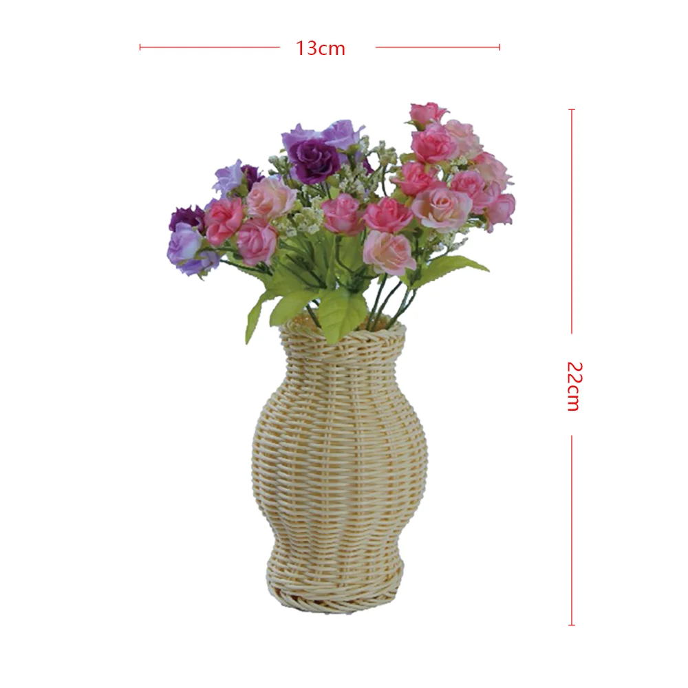 Supply chain  handmade bamboo rattan decorative  home decor  bud vase vase