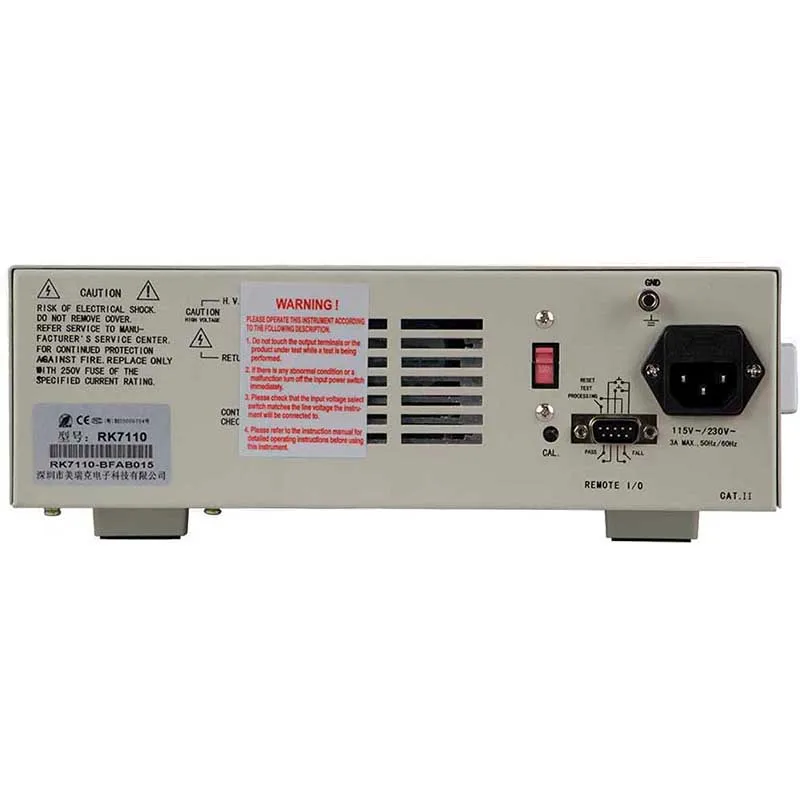 wholesale good quality  Rek RK7110 AC dc Programmable withstanding voltage tester hi-pot tester / PLC Interface