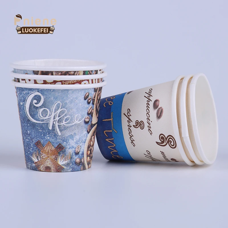 Personalize disposable healthy paper cups for hot and cold drinks anhui luokelei paper cup