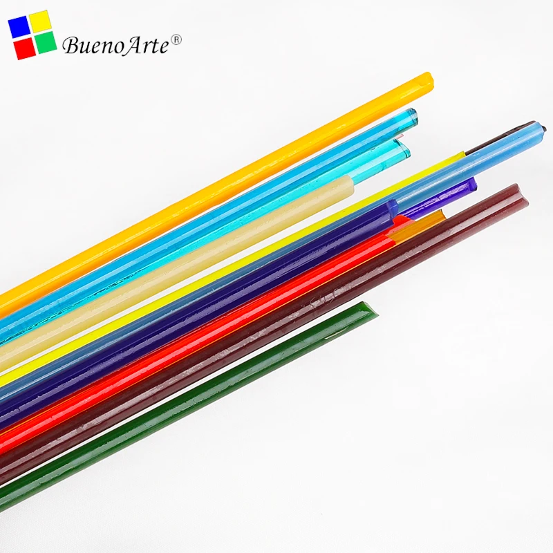 5mm Fusing Glass Stick stringer COE 85 glass sticks for handmade Melting fusible glass sticks colorful series