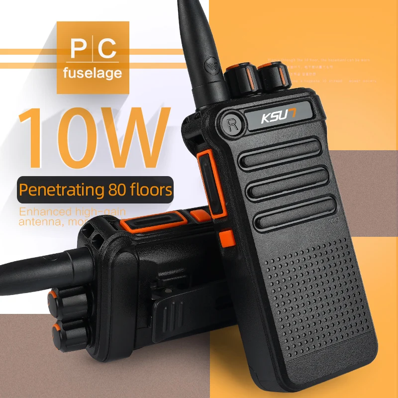 OEM ODM 10W High Power Talkies-walkies Wireless Intercom System Handy Voki Toki UHF 2 Way Radios 10km Long Range Walkie Talkie