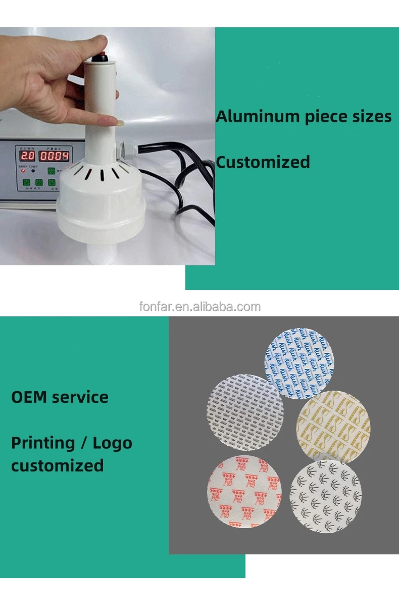 PP PET plastic bottle aluminum foil sealing gasket sealing film/PE foam gasket/glass bottle plastic cap sealing gasket