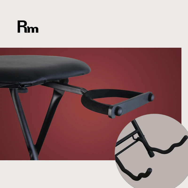 KESG-RM01 Musical Instrument Accessible Factory Low Price Guitar Chair Metal Iron Foldable Guitar Stool guitar player chair