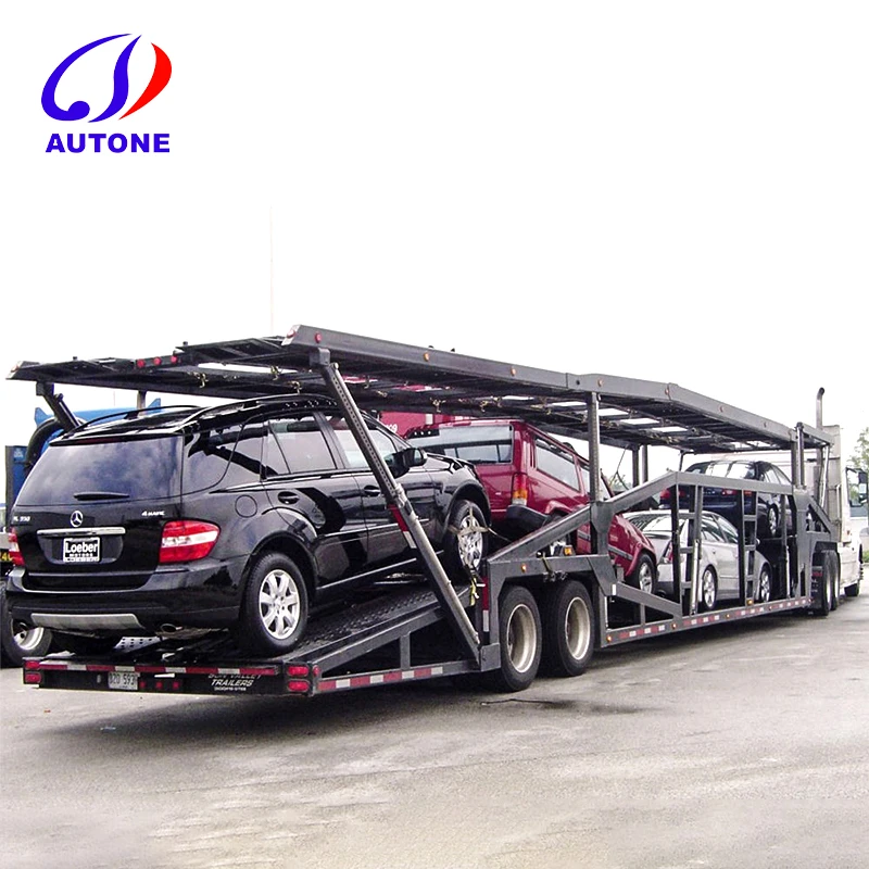 Double Deck 7 Car Gooseneck Car Carrier Trailer5/6/7/8 Car Carrier Semi Trailer Truck Trailer For Sale