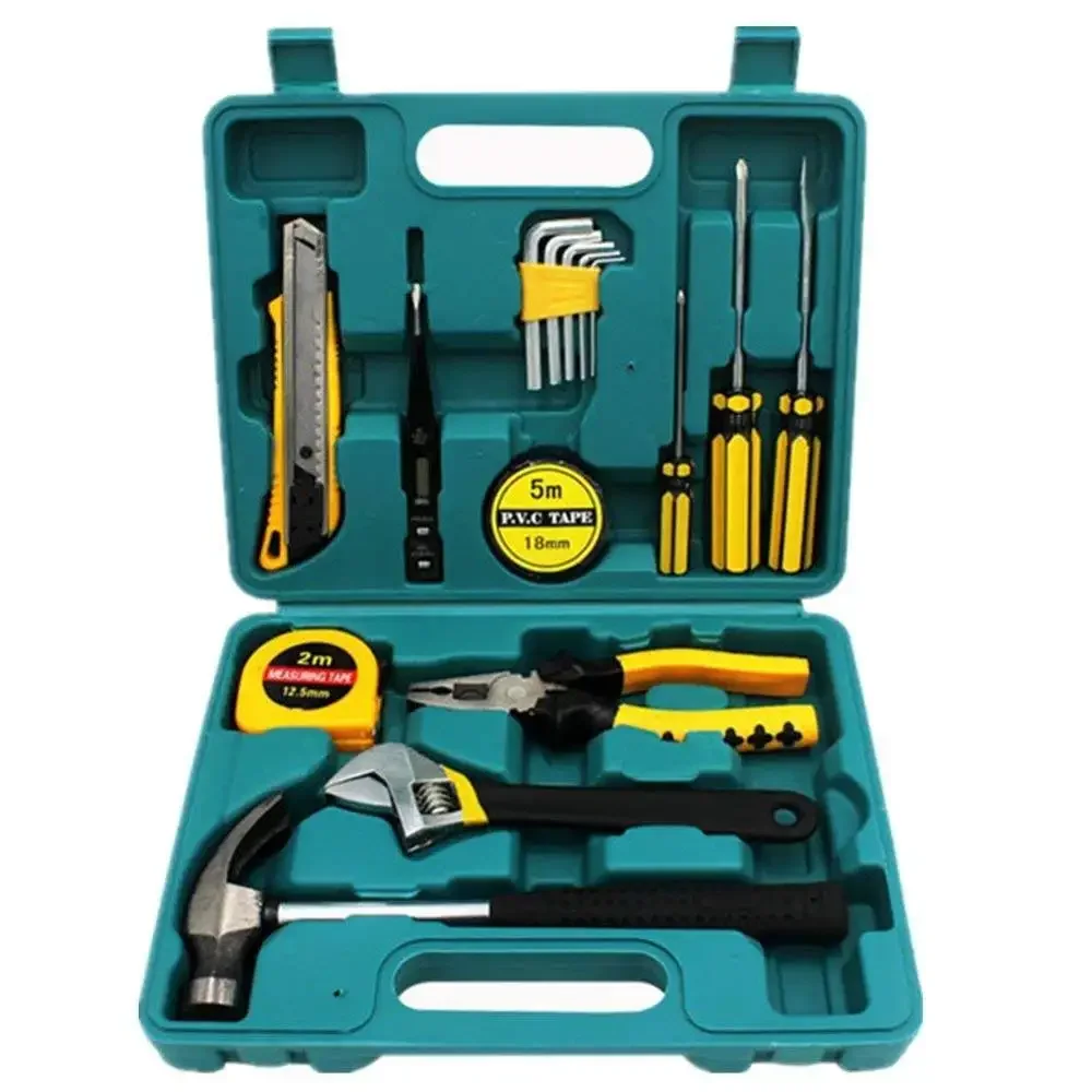 Coolmax Handmade Tool Box Combination Hardware Hand Tools Set Car Home Dual-Use Set Repair Set Tool Box Waterproof Plastic Box