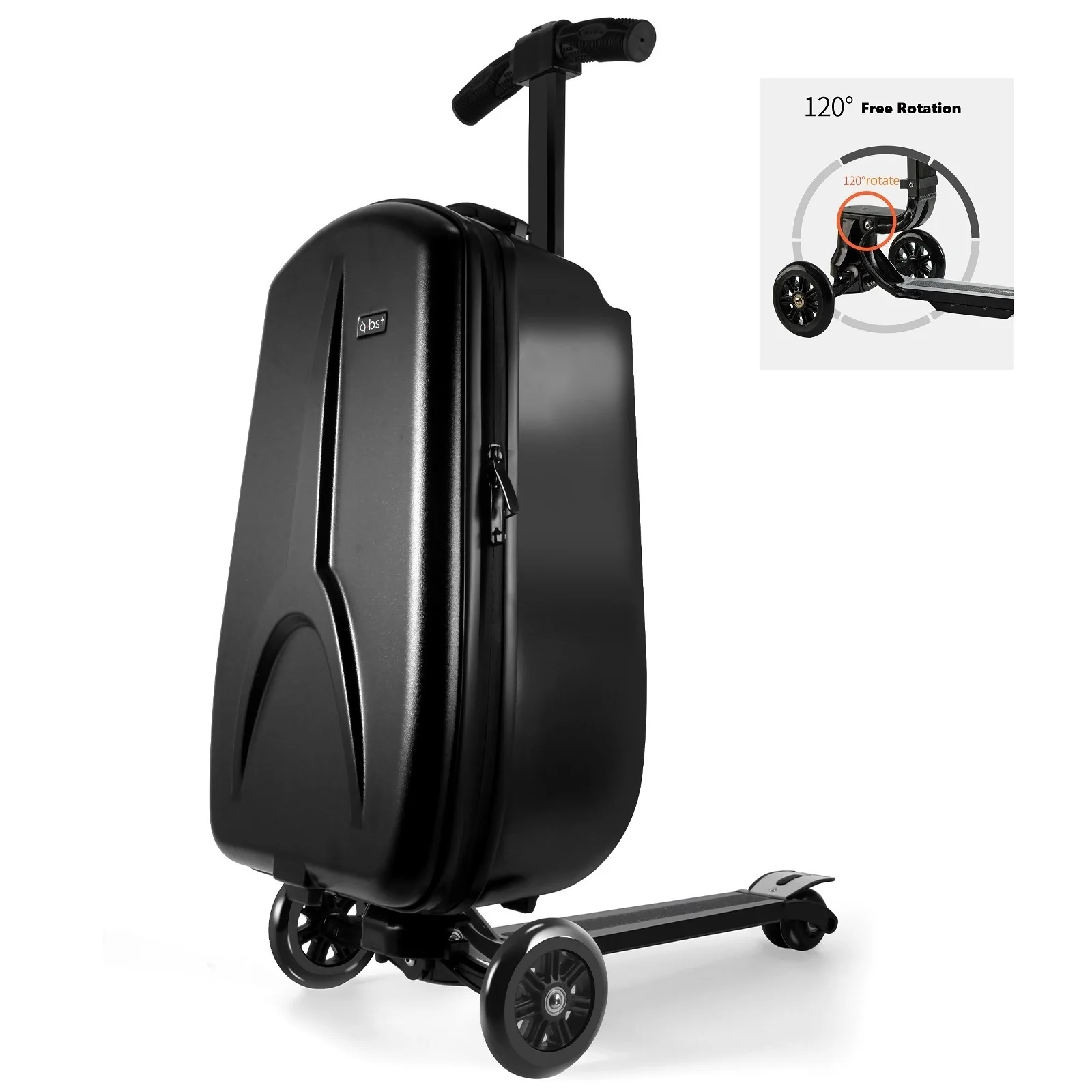 High quality adults scooter luggage travel scooter suitcase aluminum foldable suitcase scooter luggage for adults kids students