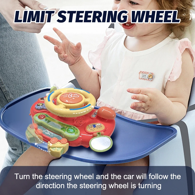 New Arrivals Kids Learning Educational High Simulation Toy Steering Wheel with Sound