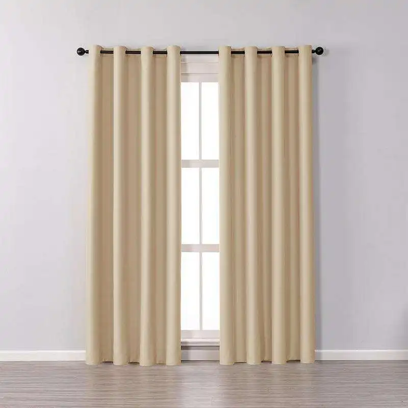 Innermor Solid Window Drapes Energy Saving Grommet Curtains, Room Darkening Curtains for Kids Room