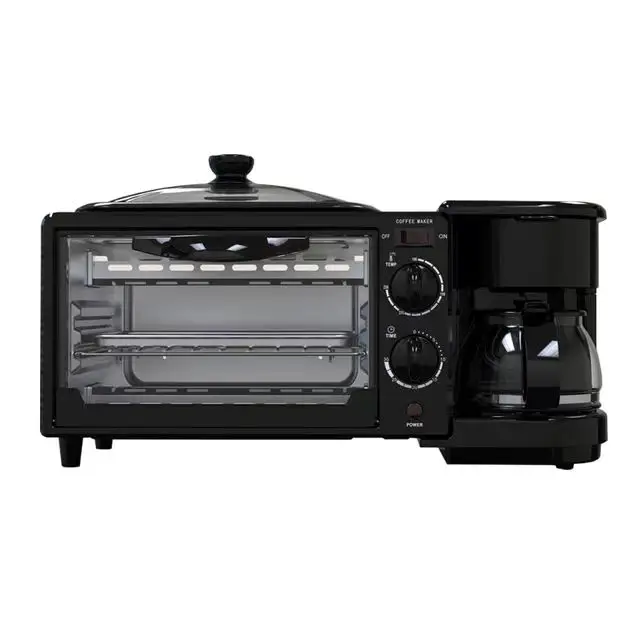 Household Multifunction Breakfast Coffee Maker Machine Temperature Control Sandwich Maker 3 In 1 Breakfast Makers