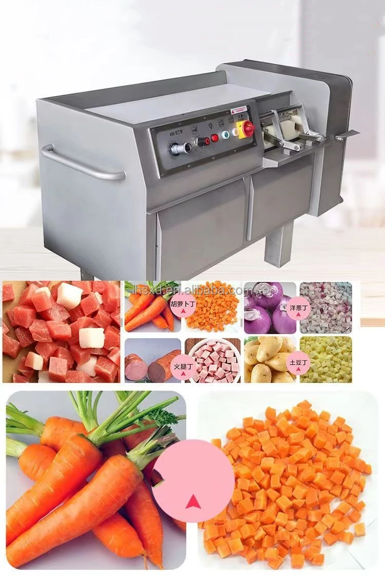 Industrial Frozen Lamb  Beef  and Pork Slicer/fully Automatic Commercial Fresh Meat Dicer/Multifunctional Cutting Machine