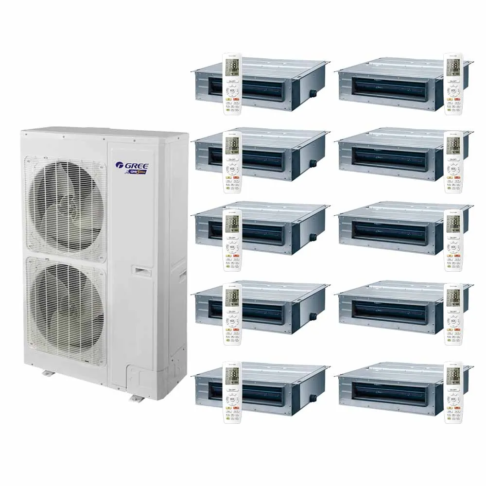 
8-12HP Gree GMV Slim Compact Size Wall Mounted Central VRF split air conditioner 