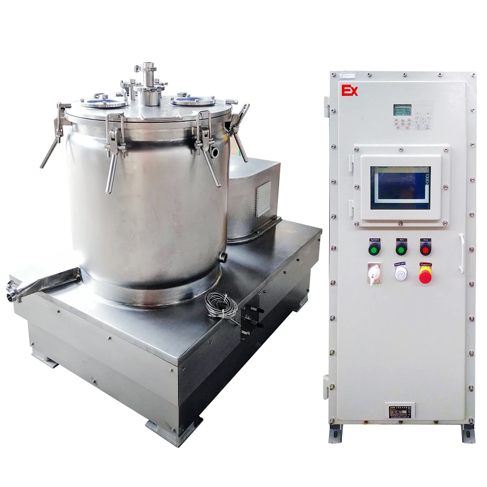 Экстрактор этанола для обработки сухих листьев конопли большого объема для масла cbd