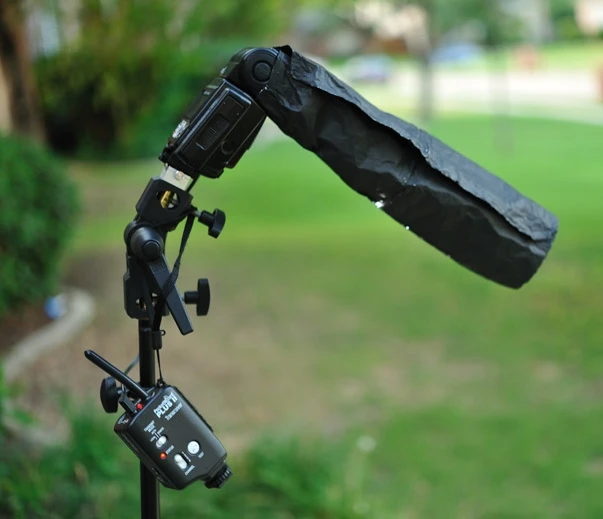 Затенение алюминиевой фольги для художественной фотографии