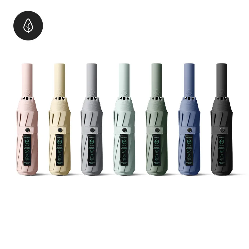 Wholesale Good Quality Windproof Waterproof Auto Open Close Portable Folding Travel Xiaomi 3 Folding Umbrella With Long Handle