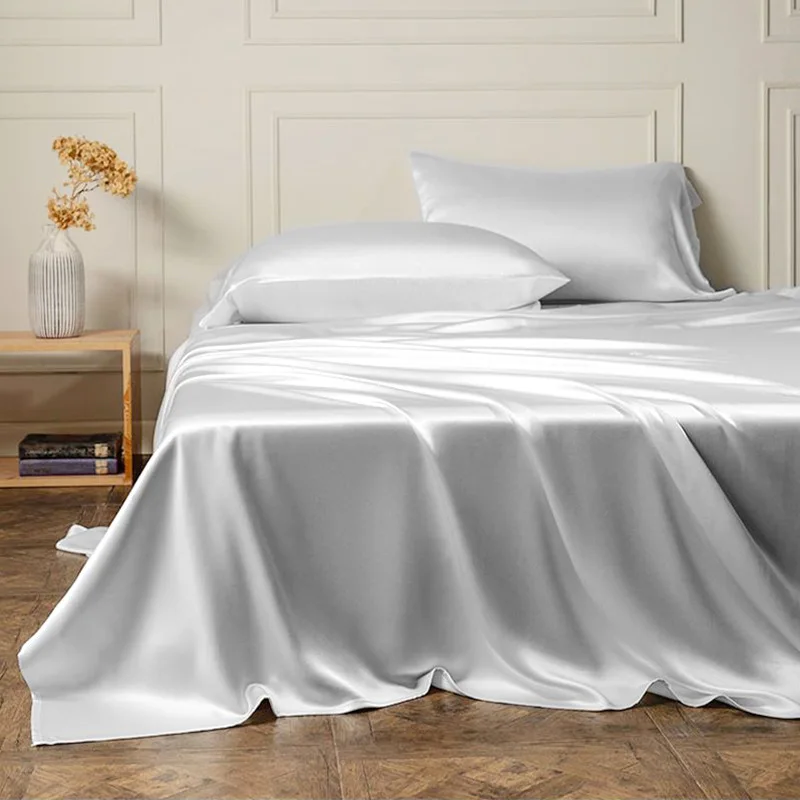 mulberry silk 100% silk bedding sets 25 mm high quality super soft luxury 4 pieces including 1 duvet cover 1 flat sheet 4 pillow