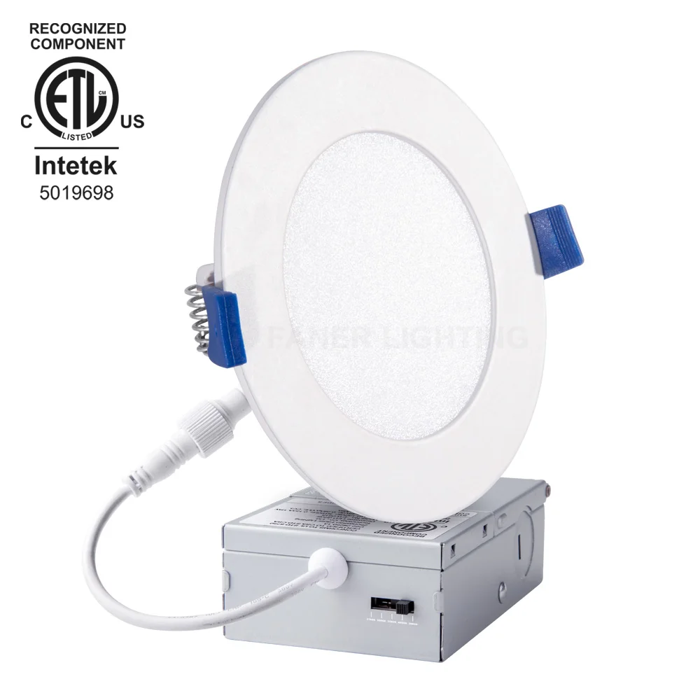 FANER USA commercial 3 colour dimmable waterproof recessed oem smd down lights ETL FCC fixture