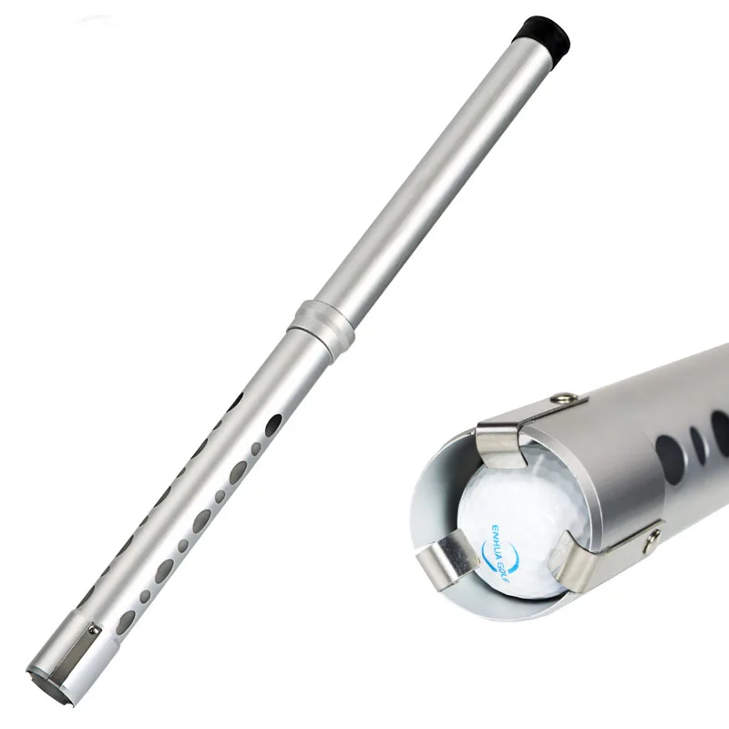 Golf balls packing tube Aluminium Tube Detachable Golf Ball Picker Collector for water and bushes