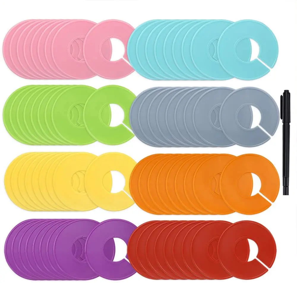 Hot Sale Multi Color Round Organizer Clothes Divider Customizable Hanger Size Divider Disc