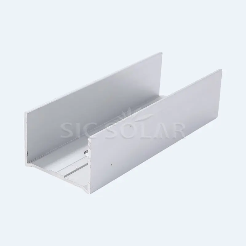 Solar rail splice 40x40 aluminum rail connector pv aluminum track