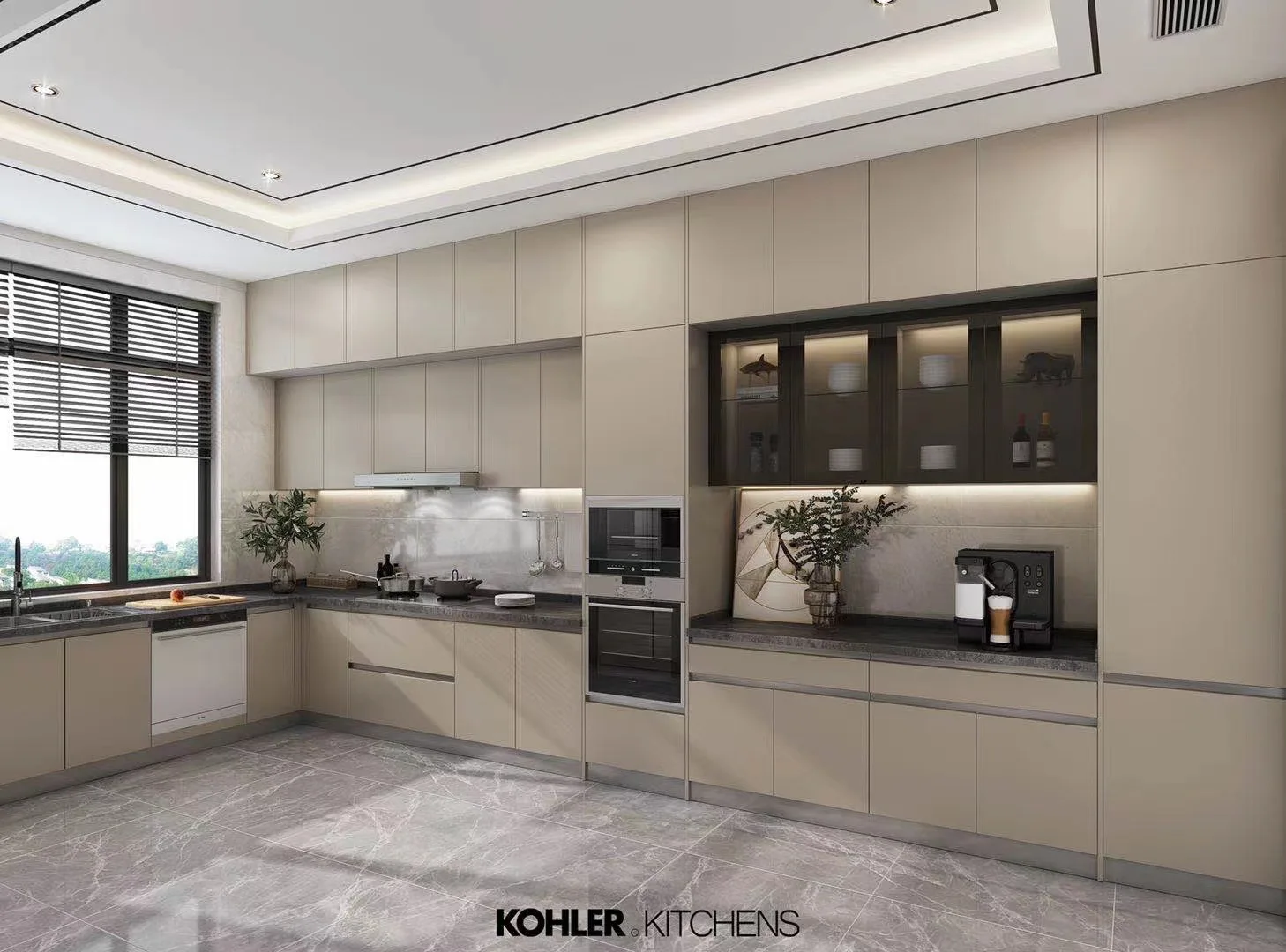 Бесплатный дизайн китайского производства современный черный модульный кухонный шкаф готовый к сборке из МДФ лакированные дверные панели массива