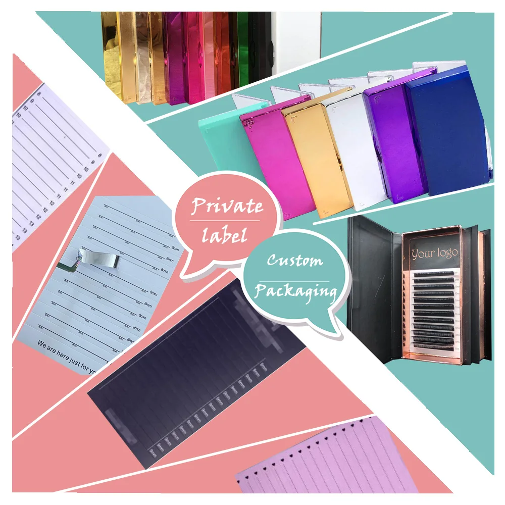 premade eyelash fans 0.07 camellia short eyelash extensions 6d 10D lashes pre made volume lash extension private label fan lash