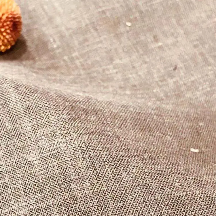 Designer best quality classic plain design linen rayon slub bature soft woven fabric for women girl dress