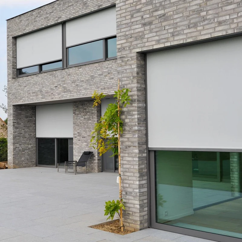 aluminum pergola roof curtain electric zip screen smart roller blinds for window